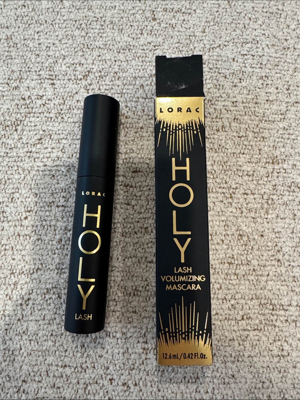 LORAC Holy Lash Volumizing Mascara – Black with Gold Accents
